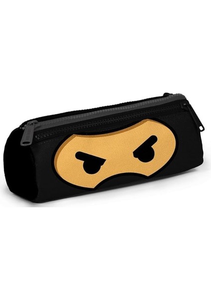 High Kids Ninja Desenli Üç Bölmeli Kalem Çantası, Erkek