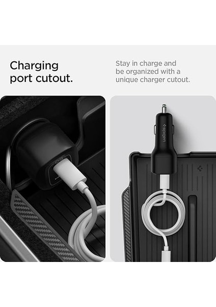 Tesla Model Y (2024-2023) & Model 3 (2023) Kol Dayama (Kolçak) Konsol Içi Düzenleyici TO224 Black - ACP06258 indirimleri