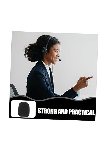 Sahne Mikrofonu Için 20 Adet Mikrofon Kapağı Değiştirme Siyah 30 * 22 * 8mm Sağlam Sünger Malzeme Evrensel Uyum Kullanımı Kolay indirimleri