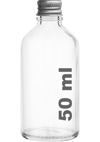 50 cc Gümüş Metal Kapaklı Hediyelik Shot Şişesi 50 ml Kolonya Koku Süs Küçük Şeffaf Cam Şişe 6 Adet fırsatları