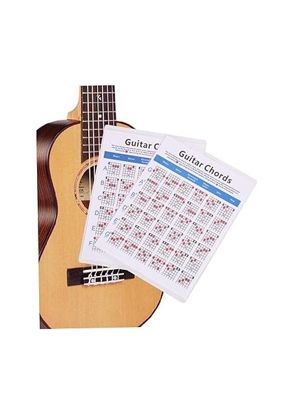 Elektrik Gitar Akor Tablosu - Gitar Klavyesi Poster Yeni Başlayanlar Için Gitar Akor Spektrumu Taşınabilir Gitar Eğitim Akor Rehberi modelleri