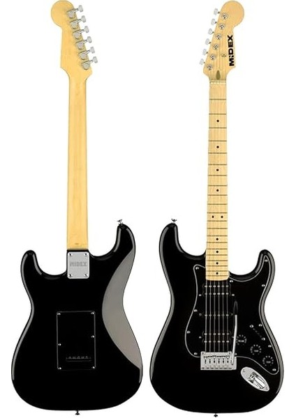 RPH-40BK Full Black Elektro Gitar Seti Hsh Manyetik Maple Klavye Üst Kalite fırsatları