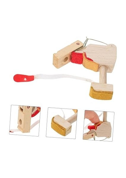 4 Adet Aksiyon Aksesuarları Keytar Klavye Çekiç Sapı Piyano Ahşap fırsatları