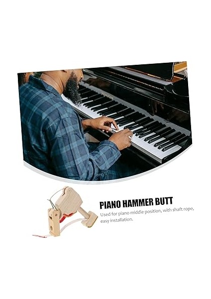 4 Adet Aksiyon Aksesuarları Keytar Klavye Çekiç Sapı Piyano Ahşap indirimleri