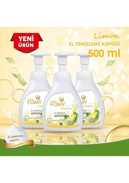 Limon Köpük Sabun El Yüz Vücut 500 ml indirimleri