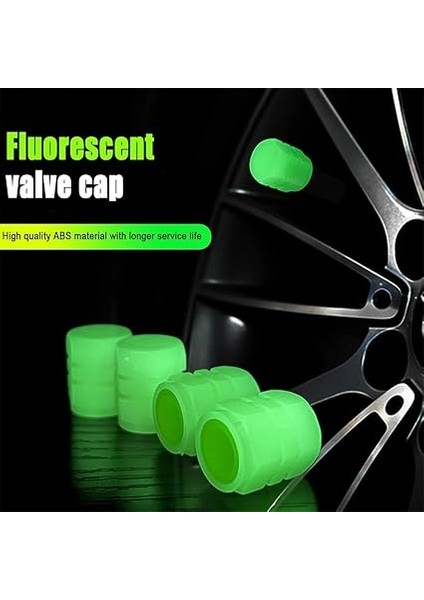 4 Adet Yeşil Floresan Karanlıkta Parlayan Fosforlu Oto Araba Sibop Kapağı Tüm Araçlara Uyumlu Toz Geçirmez Motorsiklet Suv Kamyon Bisiklet Supap Kapağı Oto Aksesuarları modelleri