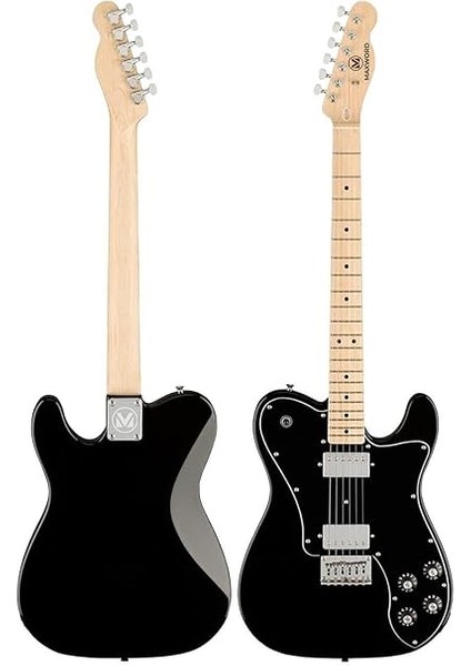 TLX-60BK Telecaster Maple Klavye Hh Profesyonel Elektro Gitar fırsatları