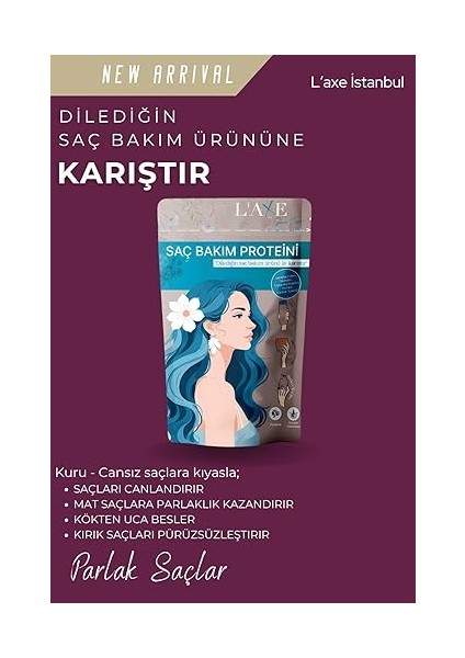 Saçlara Parlaklık Terapisi | Saç Bakım Proteini | 50 Gram fiyatları