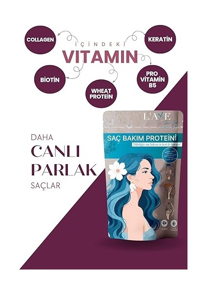 Saçlara Parlaklık Terapisi | Saç Bakım Proteini | 50 Gram fırsatları