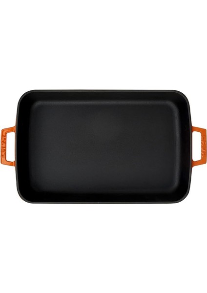 Döküm Dikdörtgen Tepsi, 26X40 Cm, Turuncu fırsatları