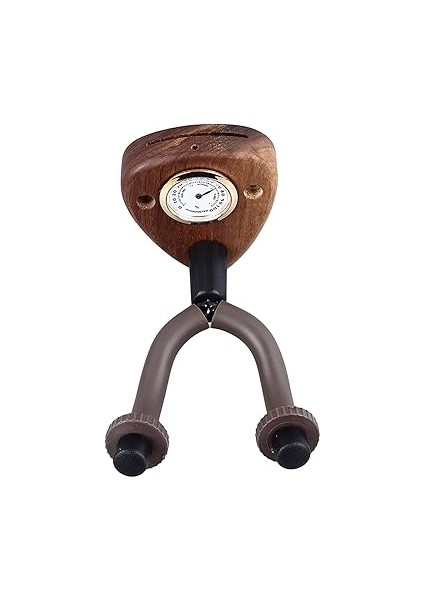 Duvara Monte Gitar Kancası, Ince Işlenmiş Gitar Kancası, Güçlü Depo Ahşabı, Kaymaz, Bas Için Higrometre ile (Koyu Renk) modelleri
