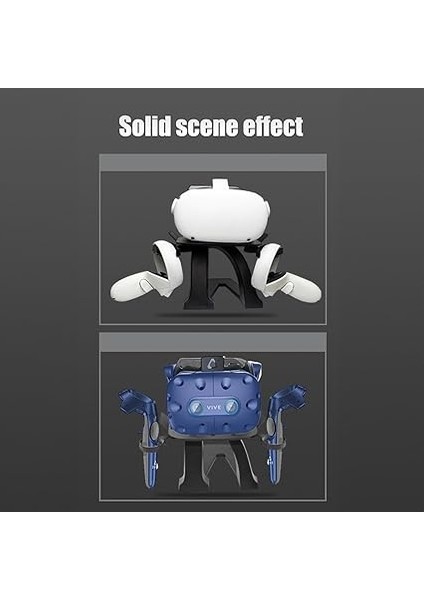 Meta Quest 3/ Quest 2/ Quest/quest Pro/pico 4 Için / Valve Index Sanal Gerçeklik Kulaklık ve Kolları Için Vr Masaüstü Ekran Standı Montaj Masası Braketi Depolama Tutucu fırsatları