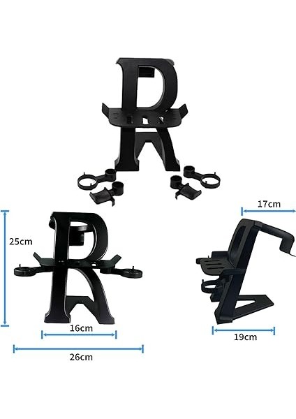 Meta Quest 3/ Quest 2/ Quest/quest Pro/pico 4 Için / Valve Index Sanal Gerçeklik Kulaklık ve Kolları Için Vr Masaüstü Ekran Standı Montaj Masası Braketi Depolama Tutucu indirimleri