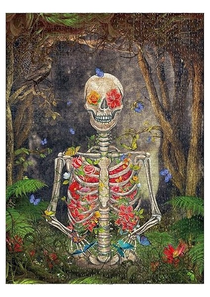 Puzzle 1000 Parça - Çiçek Açan Iskelet modelleri