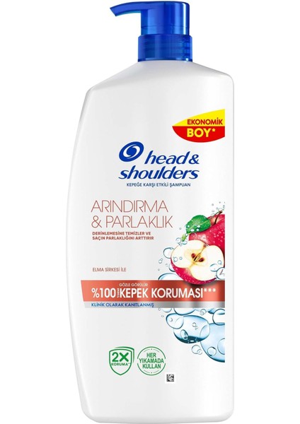 & Shoulders Arındırma ve Parlaklık Kepeğe Karşı Etkili Şampuan 800ML