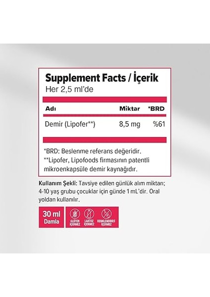 Ocean-Microfer Damla 30 ml fiyatları