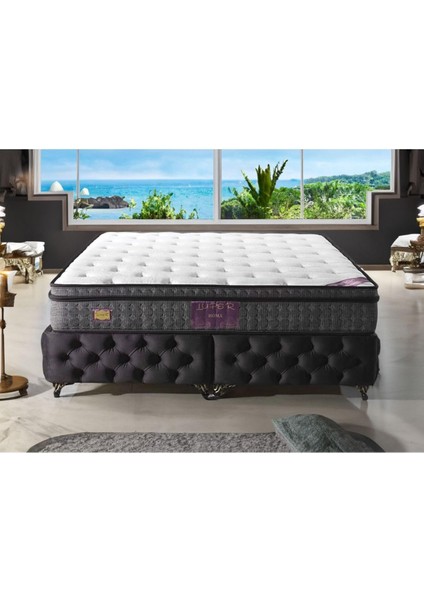 Roma Couple Wick Full Ortopedik Deluxe Yaylı Yatak Beyaz 150 x 200