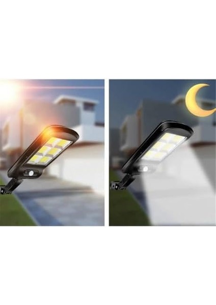 Solar Uzaktan Kumandalı Şarjlı Ledli Bahçe Lambası Duvar Aplik 1200-2 indirimleri
