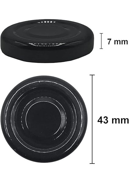 29 ml Konserve Küçük Numune Kavanoz Siyah Metal Kapaklı Şeffaf Cam 29 cc Paşabahçe (6) modelleri