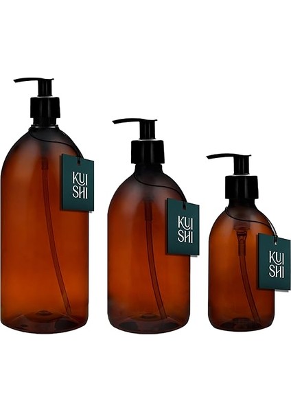 Pompa Dispenseri ile Kahverengi Amber Plastik Şişeler [250ML x 1], Bpa Içermeyen Plastik Pompa Şişeleri, El Yıkama, Losyonlar, Dezenfektanı, Şampuan, Saç Kremi, Duş Jeli Için Boş Pompa Dağıtıcı fiyatları