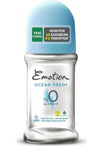 Ocean Fresh Roll On, 50 Mililitre