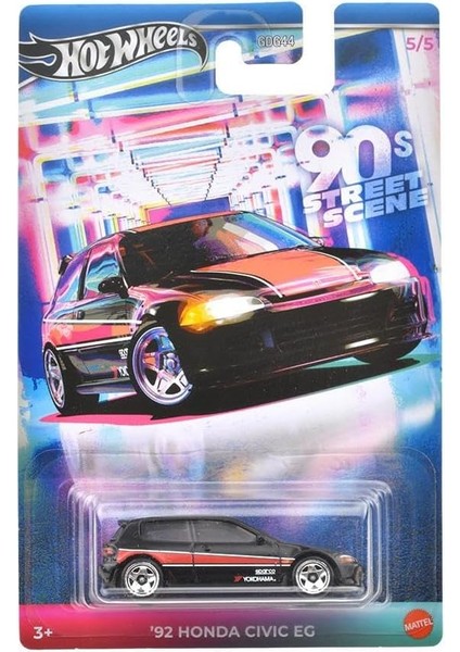 Wheels 90 Lar Sokak Sahnesi Temalı Arabalar 92 Honda Cıvıc Ec JCB56