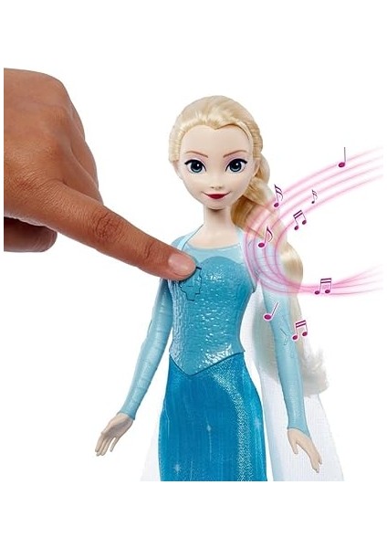 Disney Karlar Ülkesi Oyuncakları, Karlar Ülkesi Filmindeki 'let It Go' Şarkısını 4 Dilde Seslendiren ve Filmdeki Kıyafetini Giyen, Şarkı Söyleyen Elsa Bebek, JDX52 modelleri