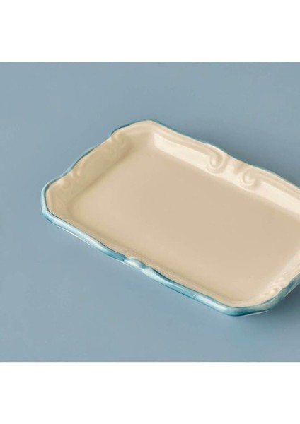Maison Mabel Stoneware Mini Sunum Tabağı, Mavi, 14 x 9,5 fiyatları