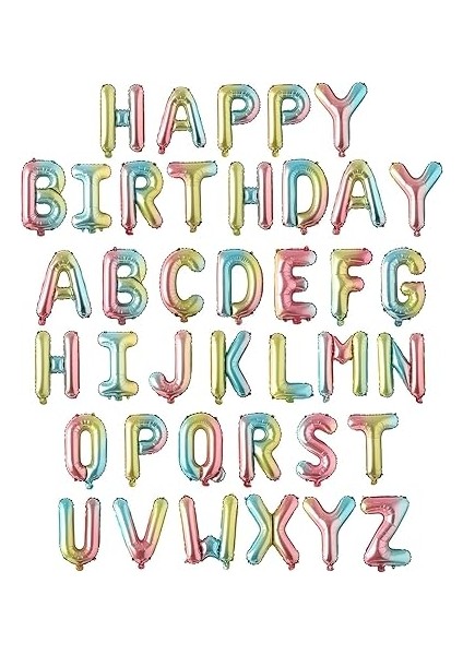 Gökkuşağı Folyo BALON16 Inç 36 cm (A) fiyatları