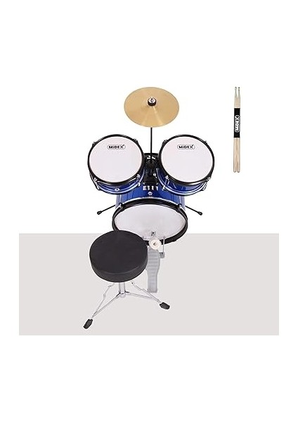 CD300X-BL Akustik Çocuk Baterisi Davulu Seti 5-14 Yaş Için Full Set fırsatları