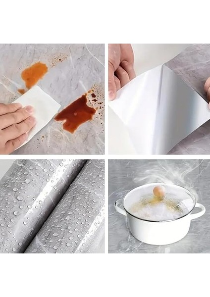 Mermer Desenli Sticker Folyo Atina Grisi 60CM*5MT modelleri