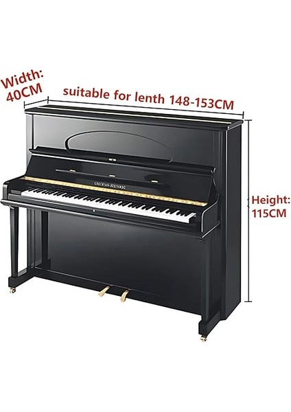 150 * 115 * 40 cm Dantel Fırfır Şifon Baskı Bitki Dik Piyano Toz Örtüsü Tabure Kapaklı Tam Dik Piyano Örtüsü Kumaş Dik Piyano fiyatları