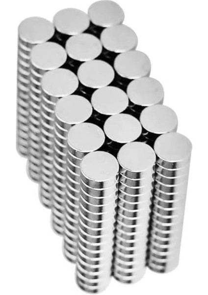 Adet 6x2 mm Yuvarlak Güçlü Neodyum Mıknatıs (Çap 6 mm Kalınlık 2 Mm) fiyatları