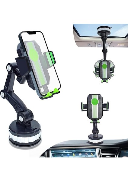 Araç Telefonu Tutacağı, Vantuz, Telefon Standı, Güçlü Telefon Tutacağı, Araç Montajı, Kamyon Için Evrensel Araç Telefonu Tutacağı, Gösterge Panosuna Monte Edilebilir, iPhone 14 13 12 Pro Max