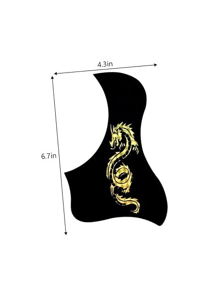 Klasik Gitar Pena Koruyucu Sticker Ejderha Desenli Folk Gitar Pena Koruyucu 10LU Paket -Çizik Gitar Koruyucu fiyatları