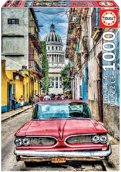 Puzzle 1000 Parça Vintage Car In Old Havana 16754