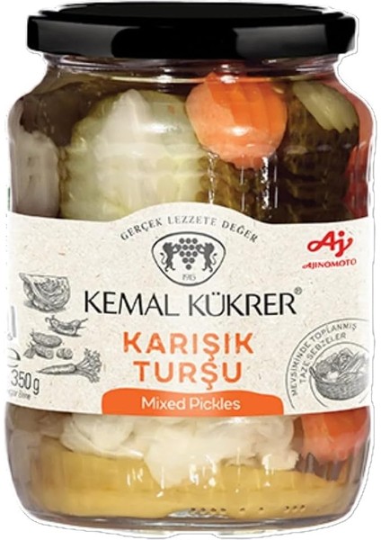Kükrer Karışık Turşu Cam Kavanoz 720 cc