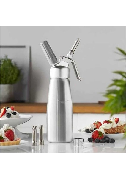 Krem Şanti Dispenseri, Krem Şanti Sifonu, 3 Duylu Köpüklü Krem Şanti Makinesi, 500 ml