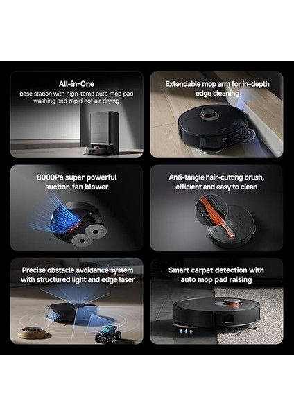 Robot Vacuum X20 Max Robot Süpürge+Mop fiyatları