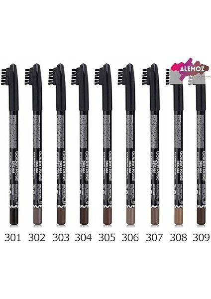 Rose Dream Eyebrow Pencil NO:303 1 Paket modelleri