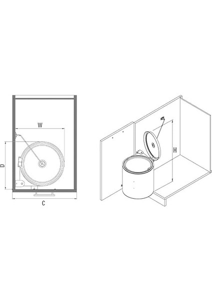 S-2251-SS Krom Paslanmaz Çöp Kovası 10 Lt fiyatları