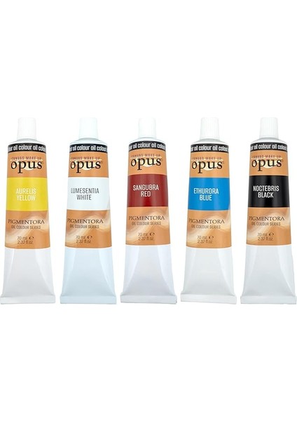 Yağlı Boya 70ML 5 Renk Yağlı Boya Başlangıç Seti