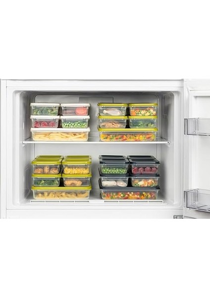 Home 4 Adet Buzdolabı ve Derin Dondurucu Saklama Kabı Seti, Fresh Box, Dolap Düzenleyici ve Buz Dolabı Organizeri, Bpa Içermeyen Pp Plastik,gıdaları Taze Tutma,mutfak Düzenleyici (Beyaz) fırsatları