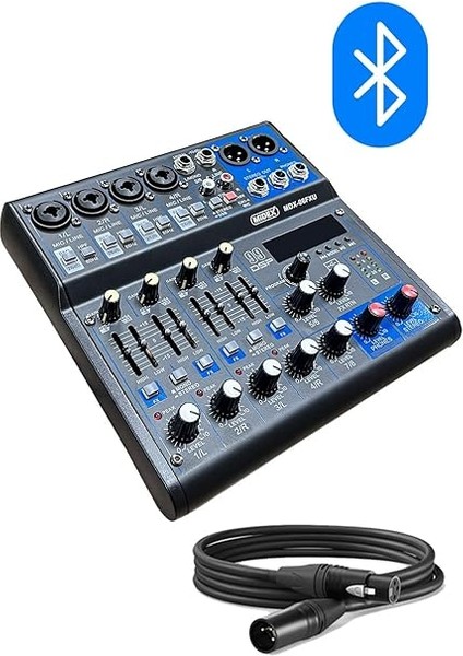 MDX-06FXU Ses Mikseri Stüdyo Kayıt Için 6 Kanal Ses Kartlı 99 Dsp Efektli (+48V-USB-BLUETOOTH) fiyatları