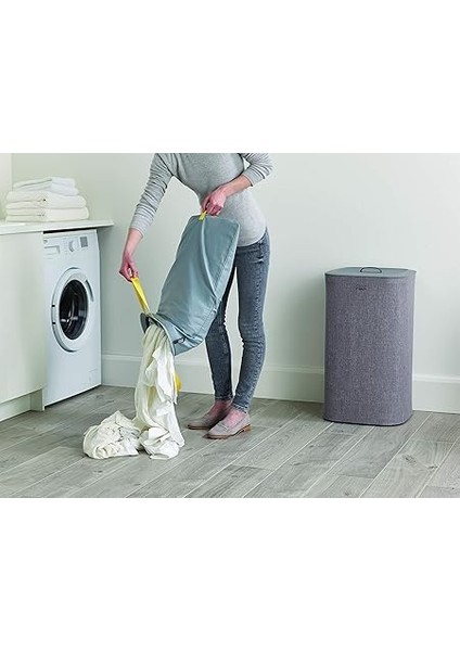 Joseph Tota 60 Litre Çamaşır Ayırma Sepeti, Gri fırsatları