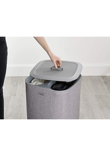 Joseph Tota 60 Litre Çamaşır Ayırma Sepeti, Gri indirimleri