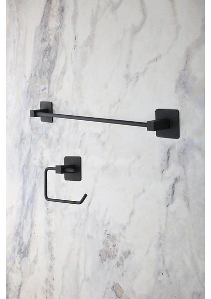 Kare Yapışkanlı Uzun Havluluk Tuvalet Kağıtlığı Square Serisi