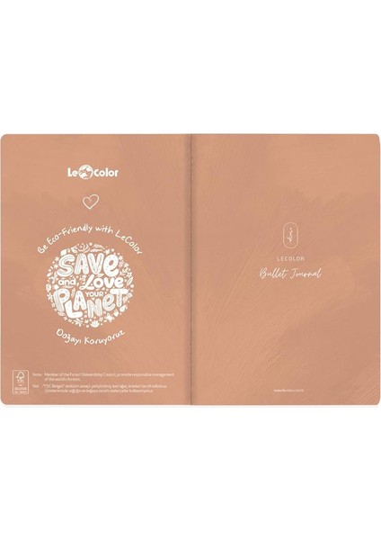 Color 17X24 Keten Noktalı Bullet Journal Defter Denizatı modelleri