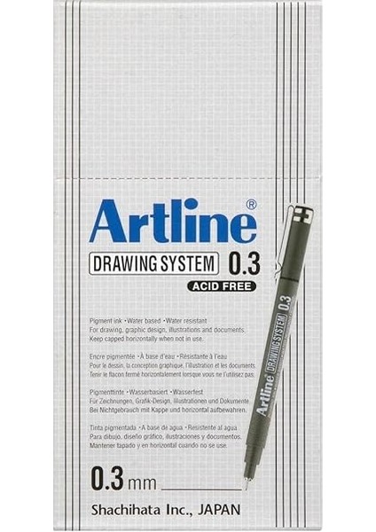 Drawing System 0.3 Çizim Kalemi, 0.3 Mm, Siyah fırsatları
