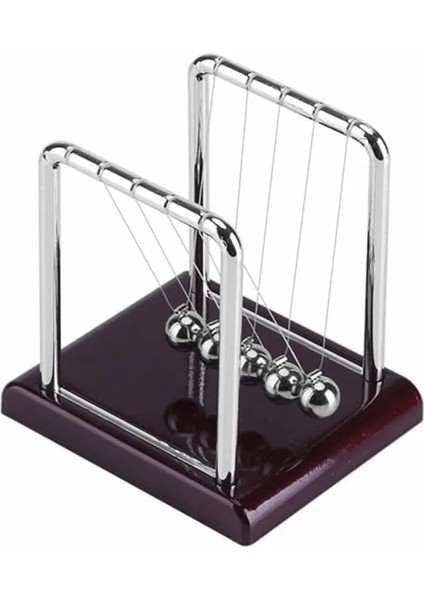 Newton Balans Denge Topu - Klasik Metal Masaüstü Eğlence ve Dekorasyon Objesi